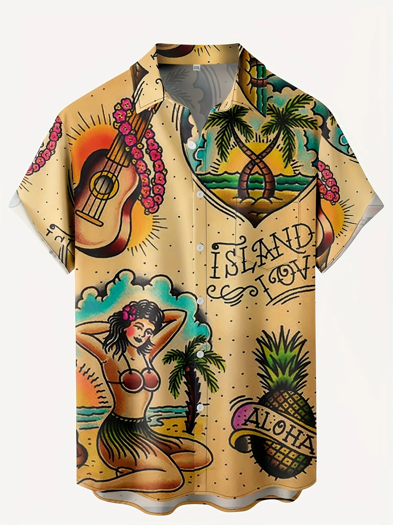 Vintage Hawaiian Floral Shirt - Camicie Hawaiane da Uomo con Stampa