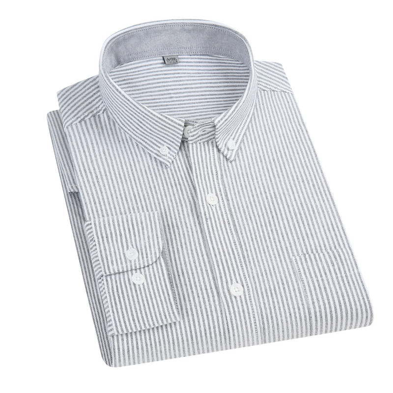 Camicia a maniche lunghe in co - Oxford Cotton Casual Shirt Business recensione e prezzo