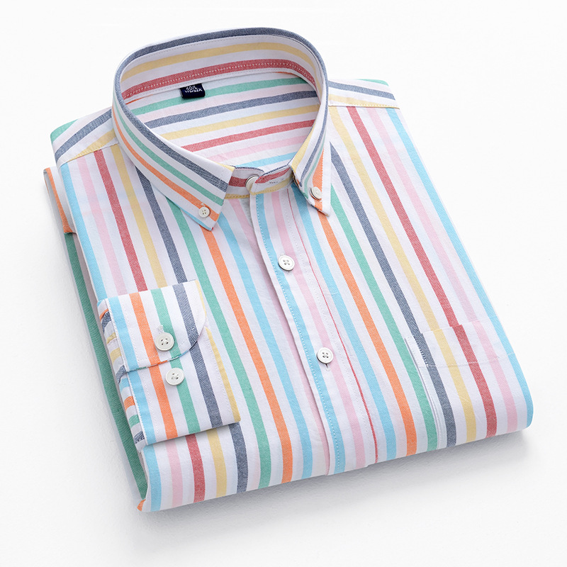 Camicia a maniche lunghe in co - Oxford Cotton Casual Shirt Business recensione e prezzo