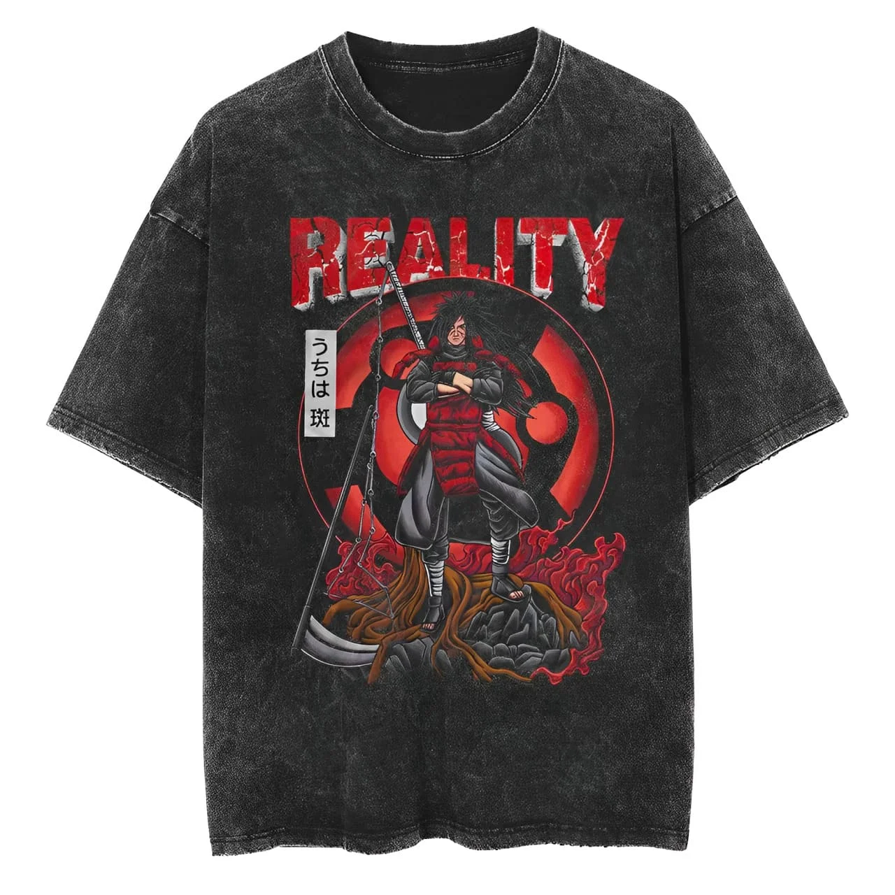 Maglietta Uchiha Madara Naruto - Acid Wash Vintage Graphic T Shirt recensione e prezzo