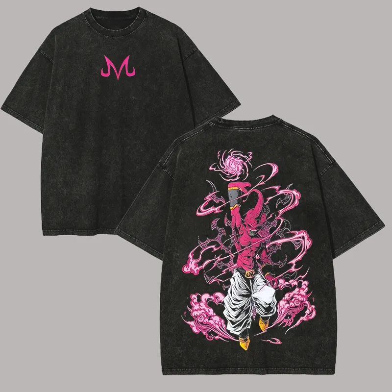 T-Shirt Kid Buu Dragon Ball Z  - Acid Wash Vintage Graphic T Shirt recensione e prezzo