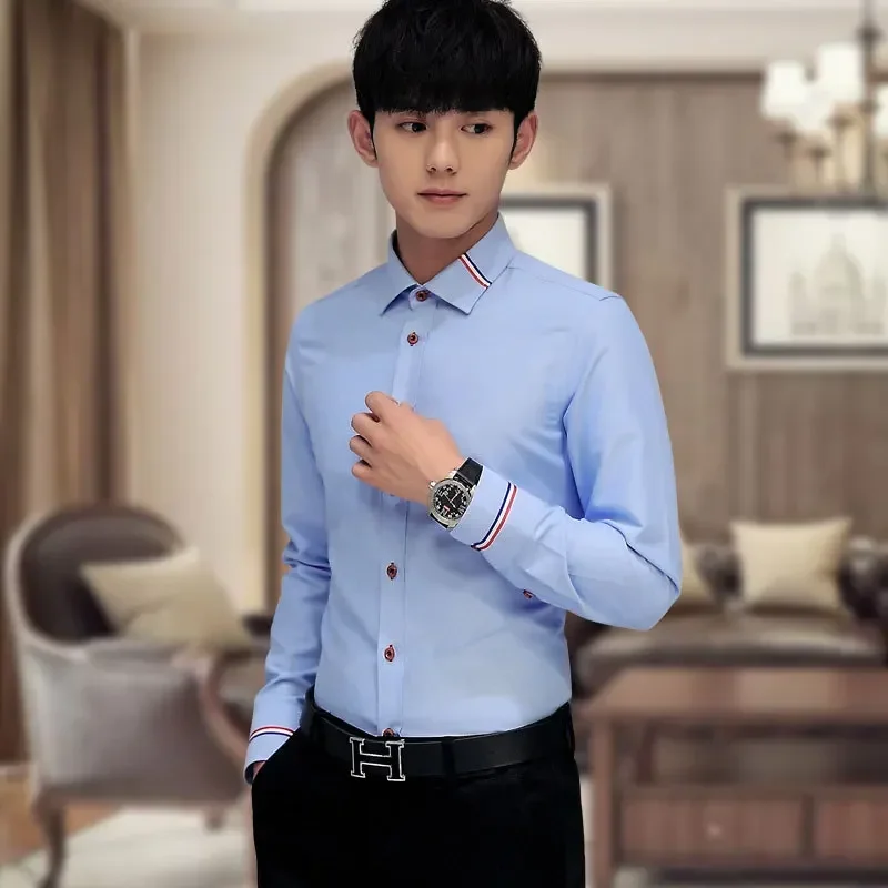 Nuova Camicia da Uomo in Tessu - Oxford Cotton Casual Shirt Business recensione e prezzo